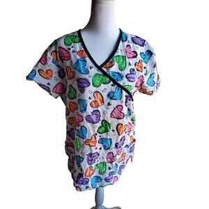 Woman's Hearts Scrub - Size L - 20 W x 26 L